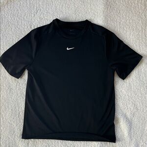 Nike Black Short Sleeve Tee with White Swoosh